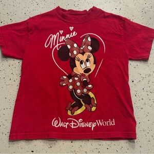 Disney Minnie Mouse Valentine Red Short Sleeve‎ Tee